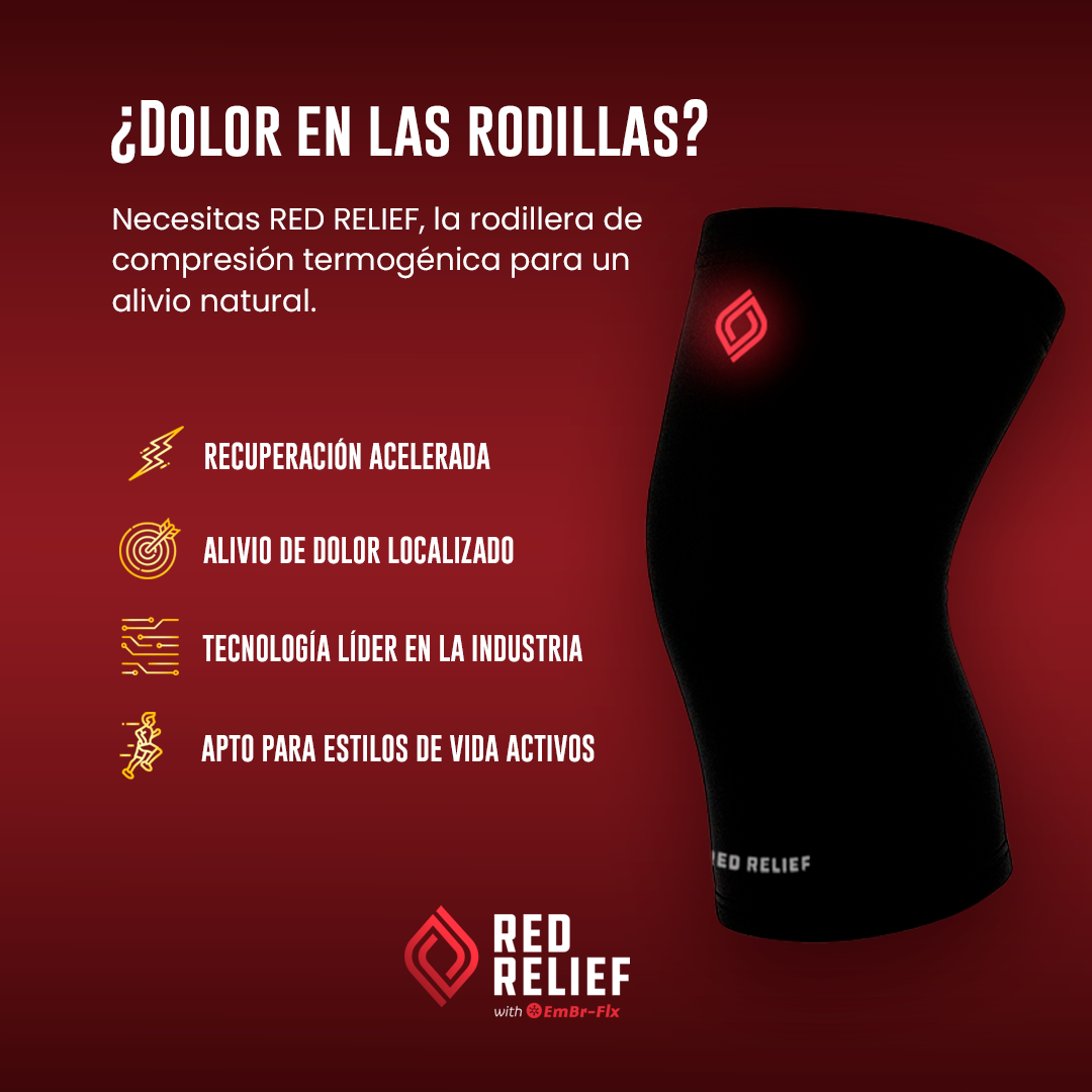 Red Relief Rodillera Termogénica. Olvídate del dolor en las rodillas